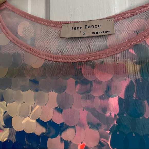 Fun concert iridescent crop top - Picture 2 of 3